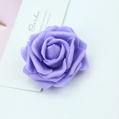 Handmade colorful foam roses flower wedding decor bedroom bouquet