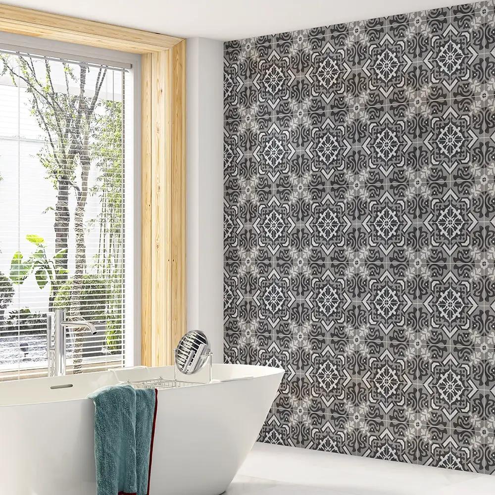 Handmade Flecha Honed Cement Tiles 8x8