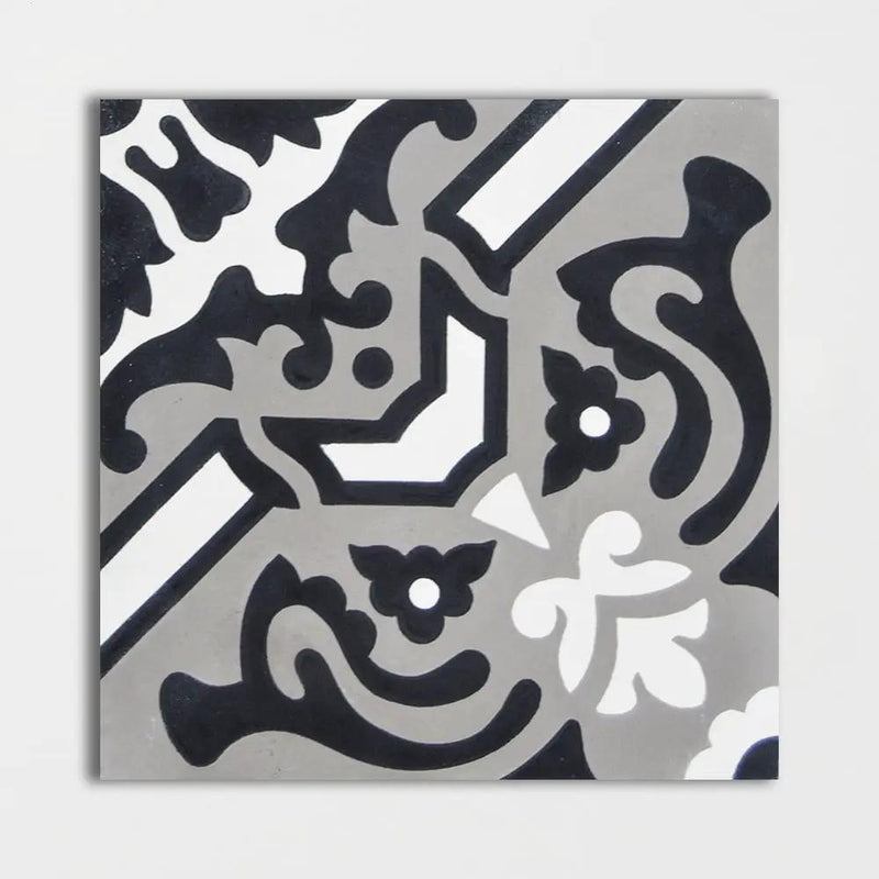 Handmade Flecha Honed Cement Tiles 8x8