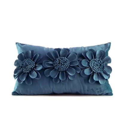 Handmade flower cushion cover set living room floral pillows