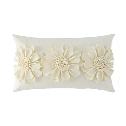 Handmade flower cushion cover set living room floral pillows