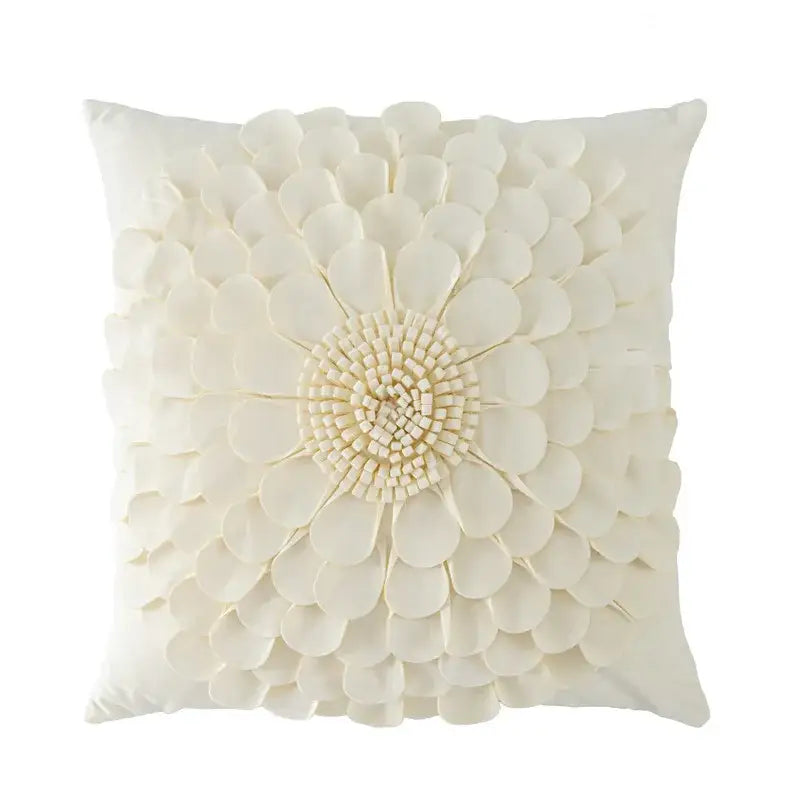 Handmade flower cushion cover set living room floral pillows