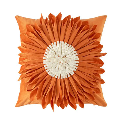 Handmade flower cushion cover set living room floral pillows