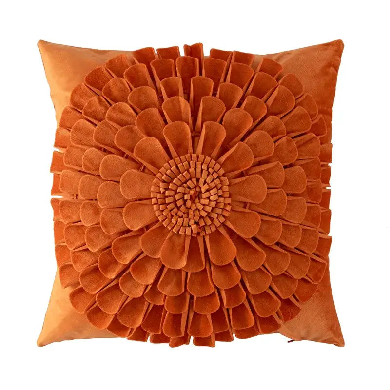 Handmade flower cushion cover set living room floral pillows