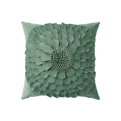 Handmade flower cushion cover set living room floral pillows