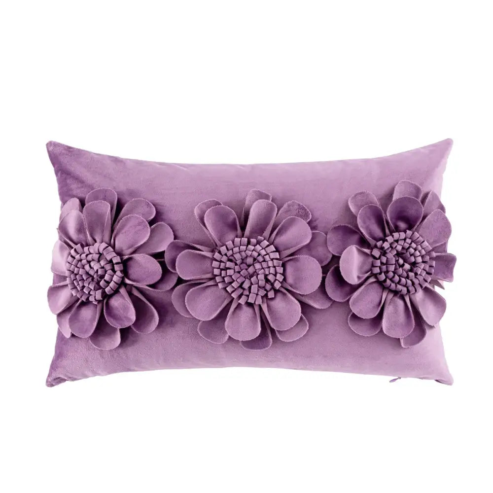 Handmade flower cushion cover set living room floral pillows