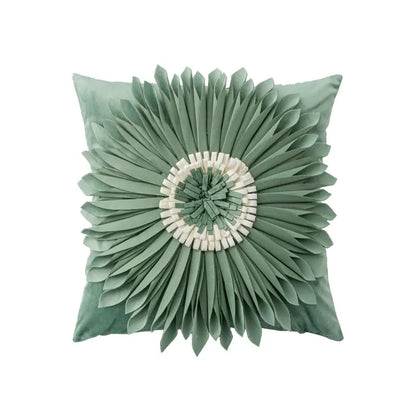Handmade flower cushion cover set living room floral pillows