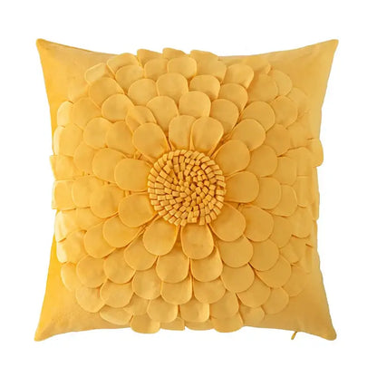 Handmade flower cushion cover set living room floral pillows