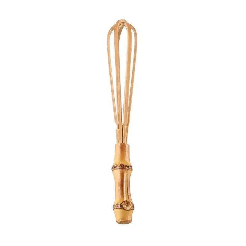 Handmade golden bamboo flour mixer egg beater kitchen whisk