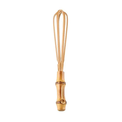 Handmade golden bamboo flour mixer egg beater kitchen whisk
