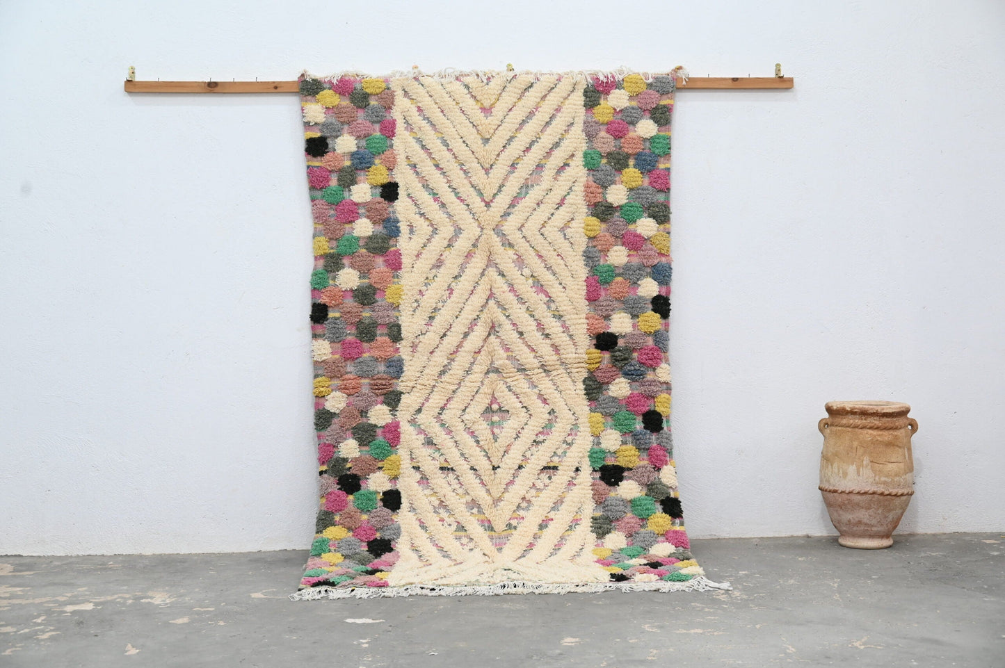 DecorBites™ Handmade Moroccan Azilal Rug 222x133 cm