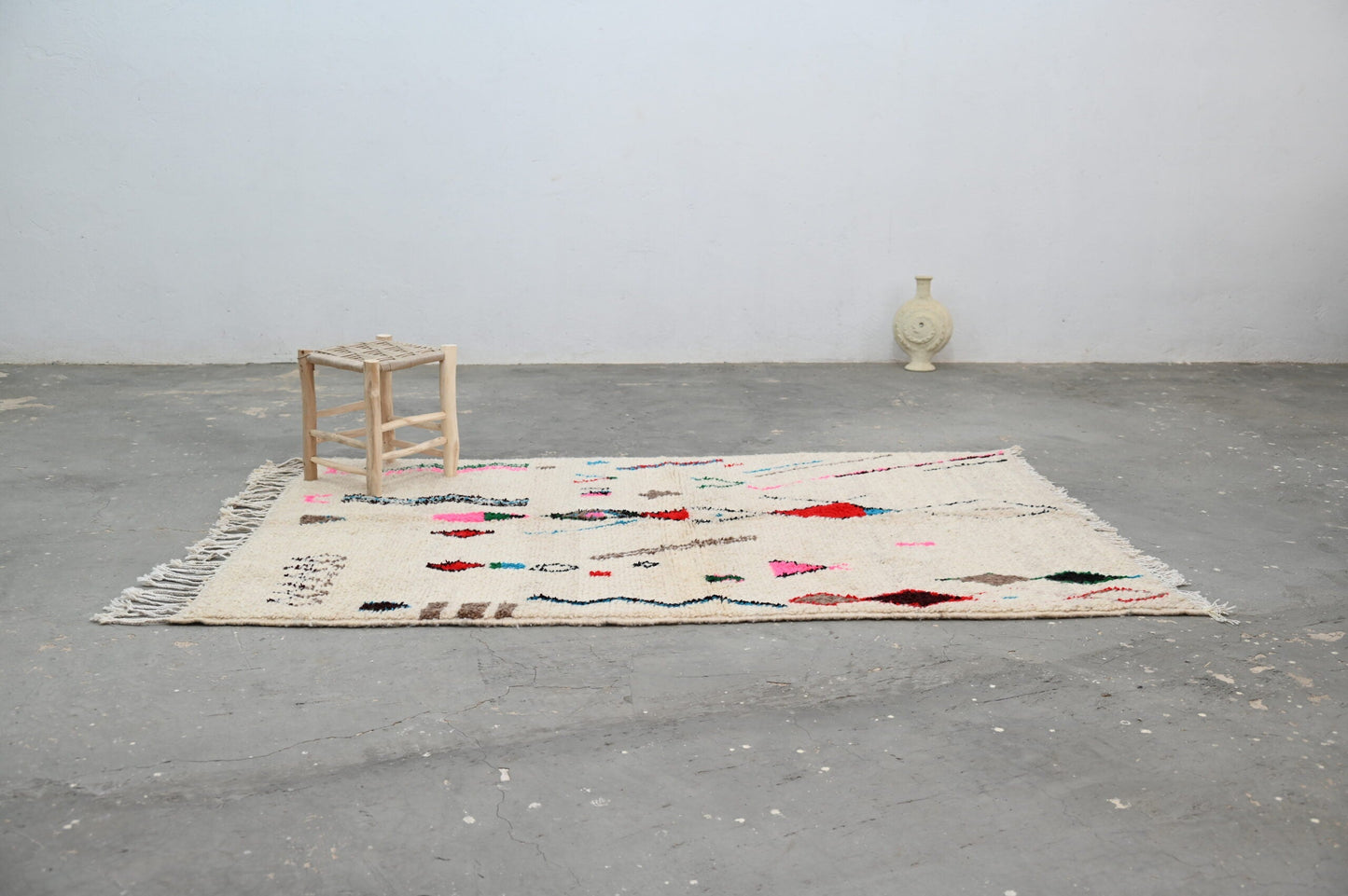 DecorBites™ Handmade Moroccan Azilal Rug - 223x157cm