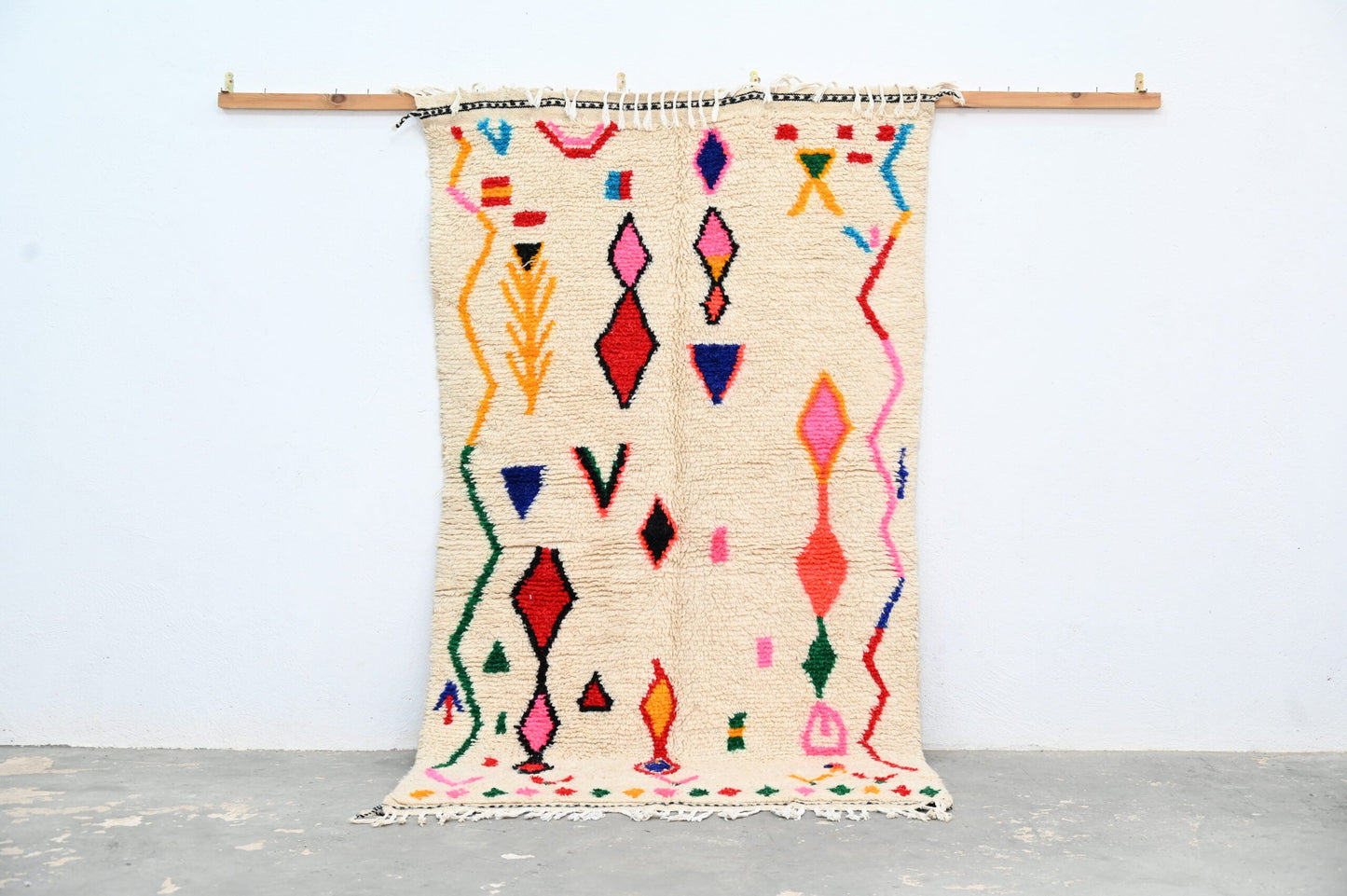 DecorBites™ Handmade Moroccan Azilal Rug 231x131cm