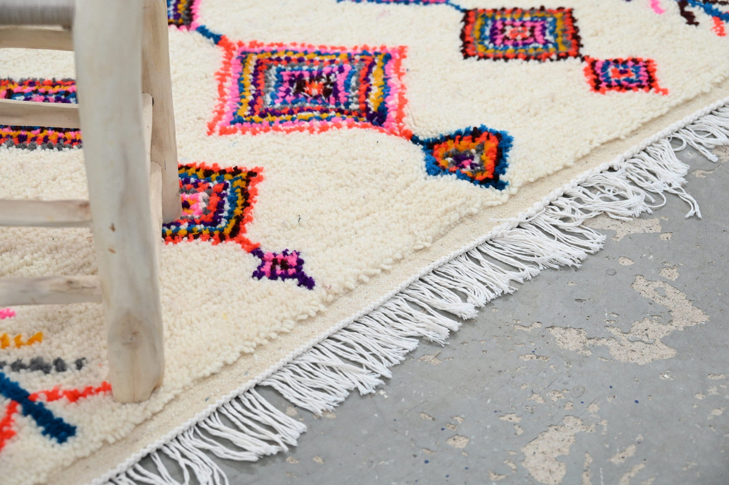DecorBites™ Handmade Moroccan Azilal Rug 236x155cm