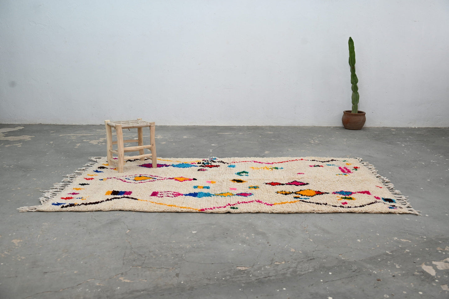 DecorBites™ Handmade Moroccan Azilal Rug 240x132cm