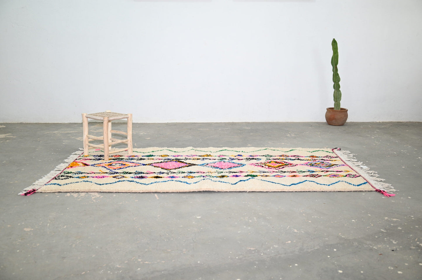 DecorBites™ Handmade Moroccan Azilal Rug 243x131 cm