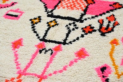DecorBites™ Handmade Moroccan Azilal Rug - 245x141cm