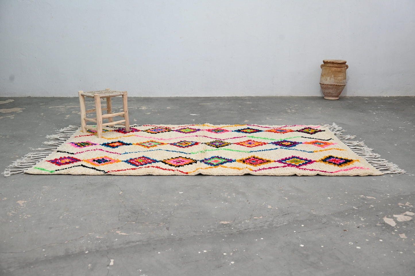DecorBites™ Handmade Moroccan Azilal Rug 246x142cm