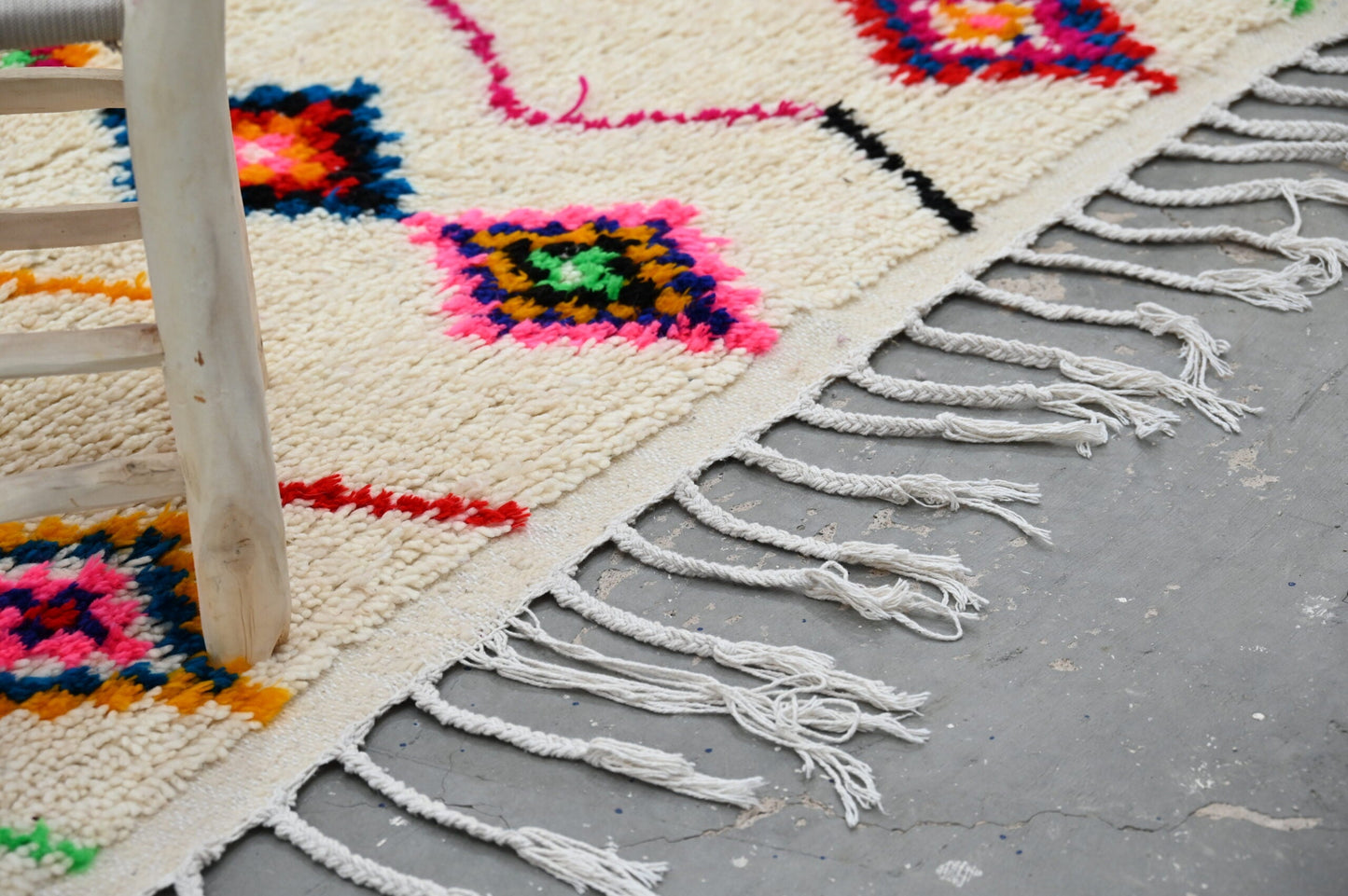 DecorBites™ Handmade Moroccan Azilal Rug 246x142cm