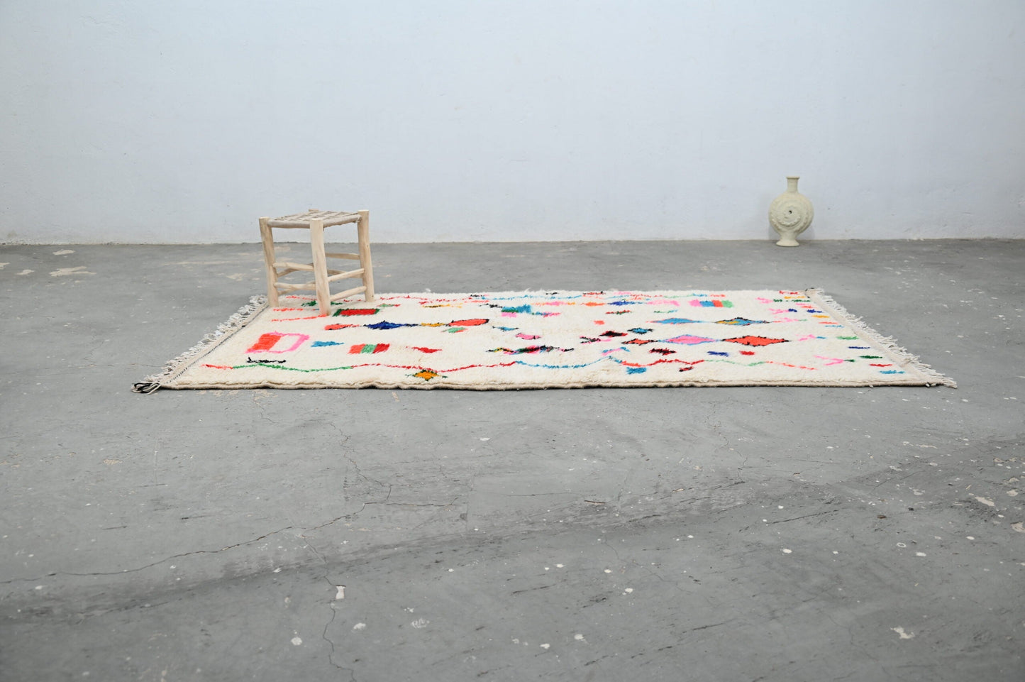 DecorBites™ Handmade Moroccan Azilal Rug - 247x141 cm