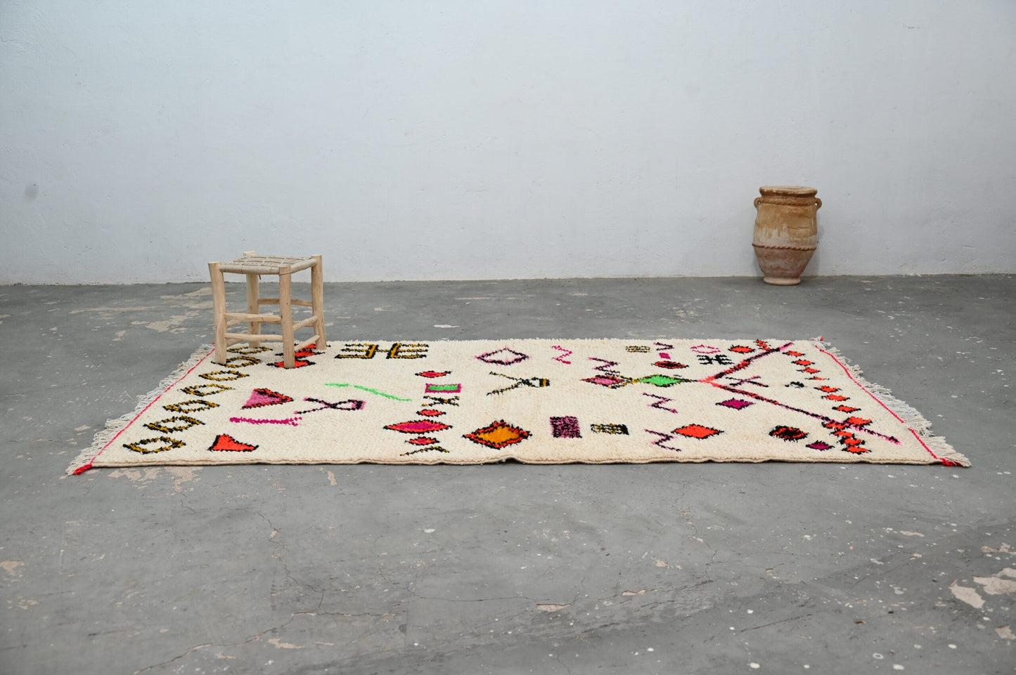 DecorBites™ Handmade Moroccan Azilal Rug 247x146 cm