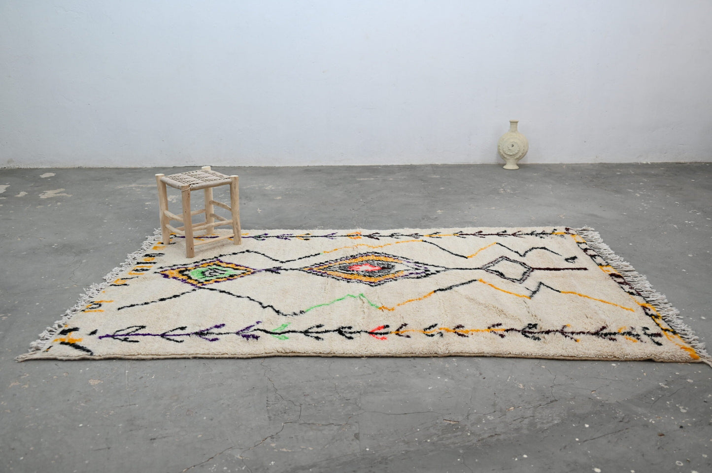 DecorBites™ Handmade Moroccan Azilal Rug - 248x151 cm