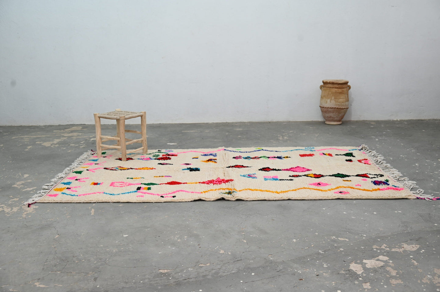 DecorBites™ Handmade Moroccan Azilal Rug 250x145 cm.