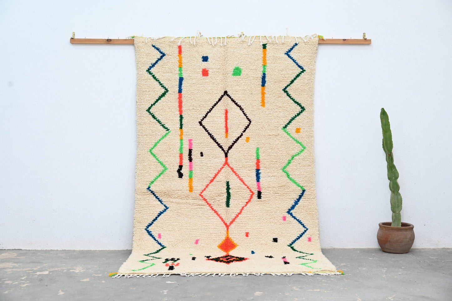 DecorBites™ Handmade Moroccan Azilal Rug 253x150 cm