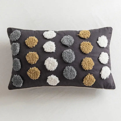 Handmade moroccan geometric pillow cover cream living room decor