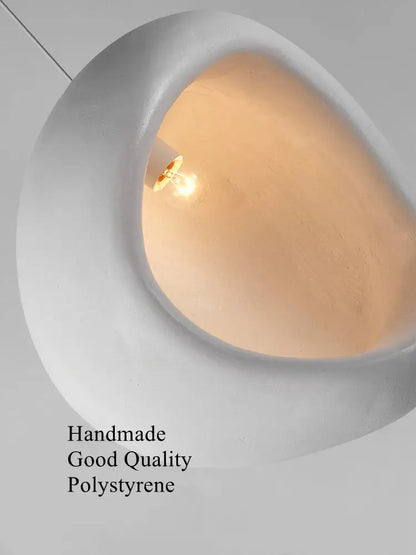 Handmade nordic designer chandelier white ceramic dining room light