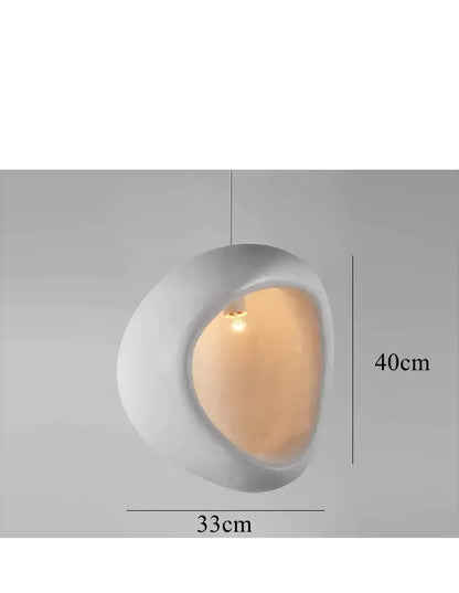 Handmade nordic designer chandelier white ceramic dining room light