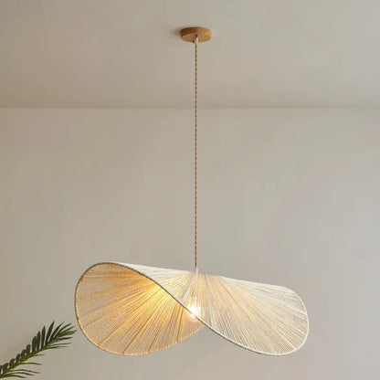 Handmade rattan rope vertigo pendant lamp for dining room