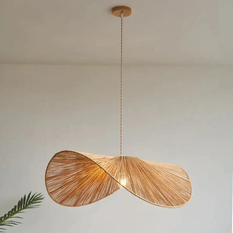 Handmade rattan rope vertigo pendant lamp for dining room