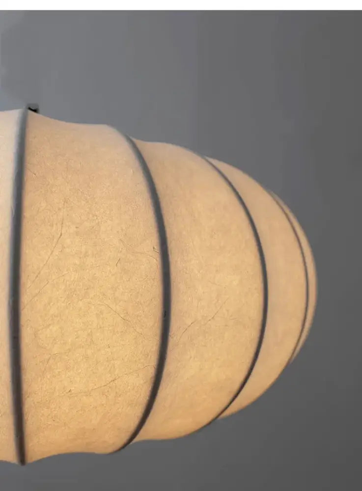 Handmade silk pumpkin pendant light for dining room