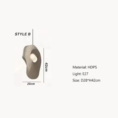 Handmade wabi sabi stone pendant lights – stairs organic design
