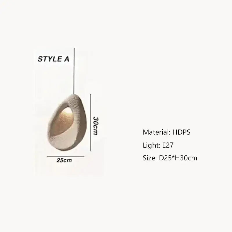 Handmade wabi sabi stone pendant lights – stairs organic design