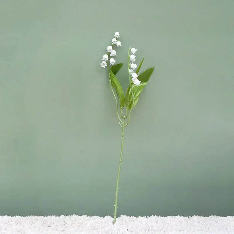 Handmade white bellflower artificial flowers wedding decor bouquet