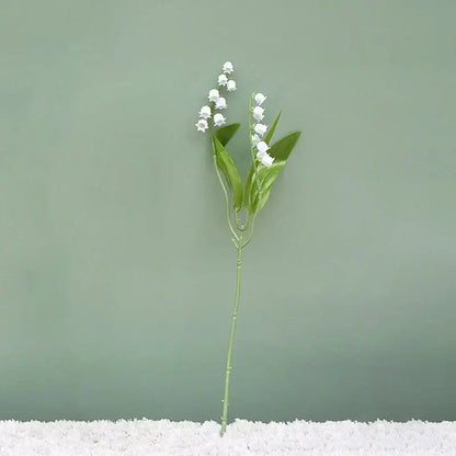 Handmade white bellflower artificial flowers wedding decor bouquet