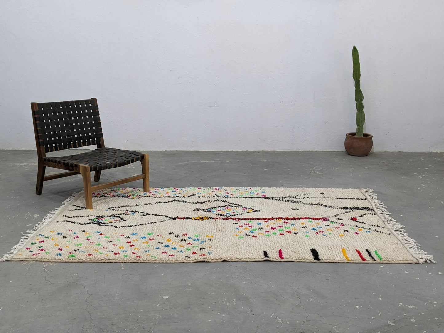 DecorBites™ Handwoven Moroccan Azilal Rug 234x147 cm