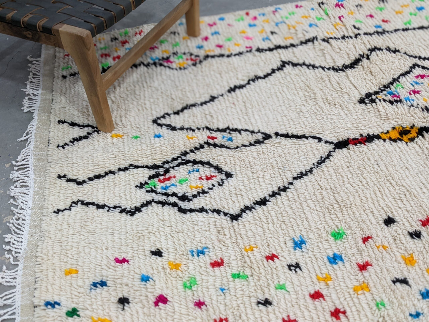 DecorBites™ Handwoven Moroccan Azilal Rug 234x147 cm