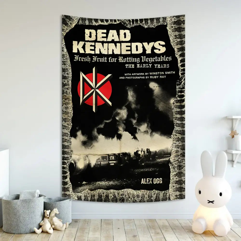 Hard rock band flag tapestry for bedroom wall decor