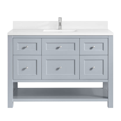 James Martin Breckenridge 48" Single Bathroom Vanity, Serenity Blue