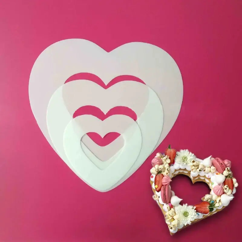 Heart cake mold for kitchen baking and decorating