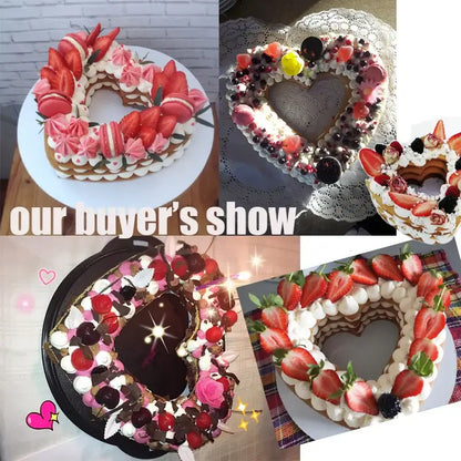 Heart cake mold for kitchen baking and decorating