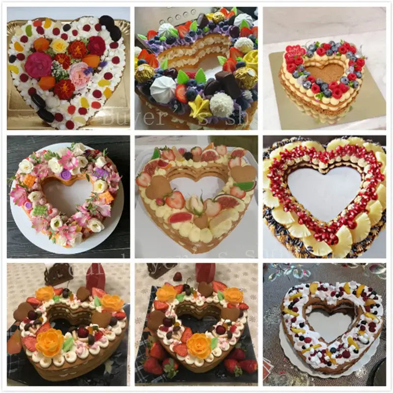 Heart cake mold for kitchen baking and decorating