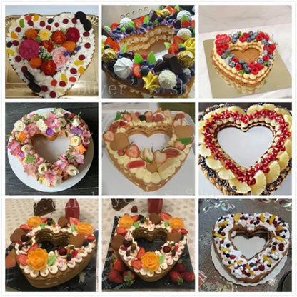 Heart cake mold for kitchen baking and decorating