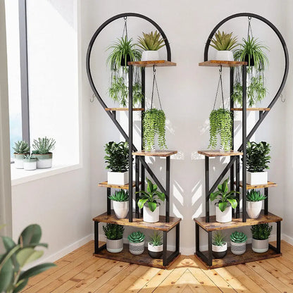 DecorBites™ Heart Shaped Plant Stand with Hooks