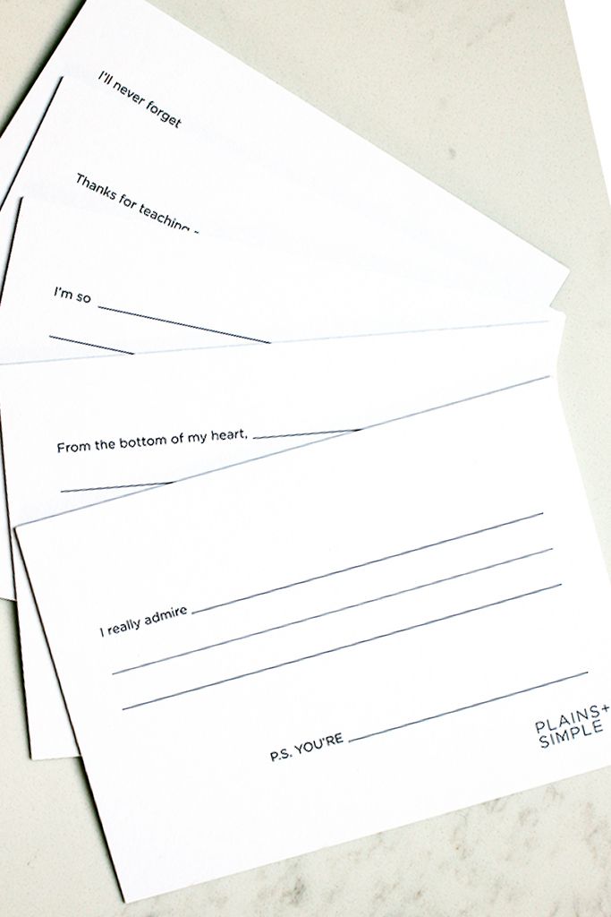 SALE | Simply Said From The Heart Postcard Set | 5 Cards | Plains + Simple