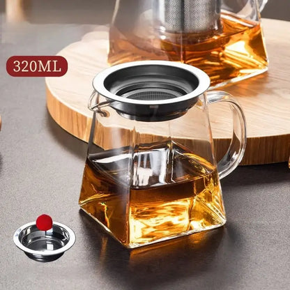 Heat resistant glass fair cup kung fu tea set dining room dispenser
