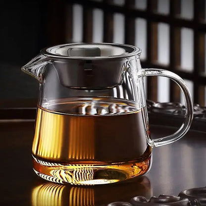 Heat resistant glass fair cup kung fu tea set dining room dispenser
